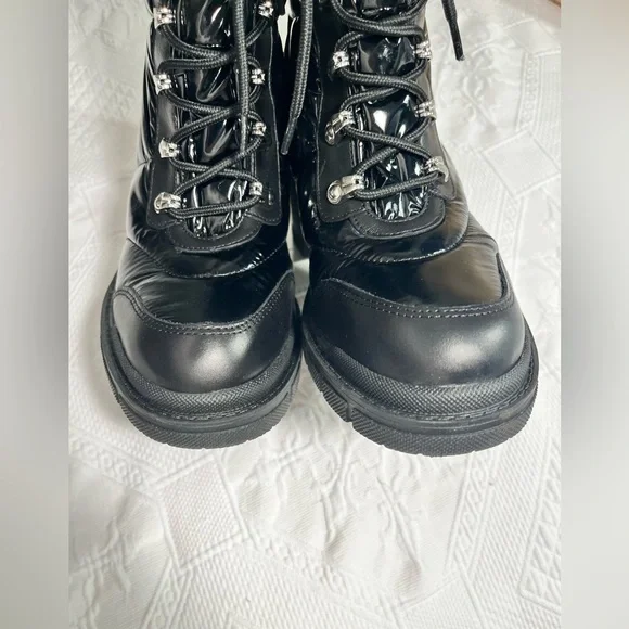 Marc Fisher Limited black combat boots- size 8.5 - Picture 14 of 15